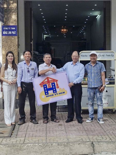 Ban điều hành Hội Thầu Xây Dựng VT-HCM thăm CÔNG TY TNHH HỒNG LINH PHÁT