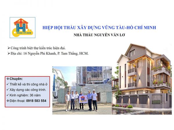 Ban điều hành Hiệp hội thầu xây dựng Vũng Tàu-Hồ Chí Minh thăm và trao Logo biểu tượng của HHXD VT-HCM đến Nhà thầu NGUYỄN VĂN LƠ thành viên Hiệp hội